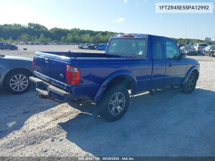 2005 Ford Ranger Edge/Fx4 Level Ii/Fx4 Off-Road/Xlt VIN: 1FTZR45E55PA12992 Lot: 40157199