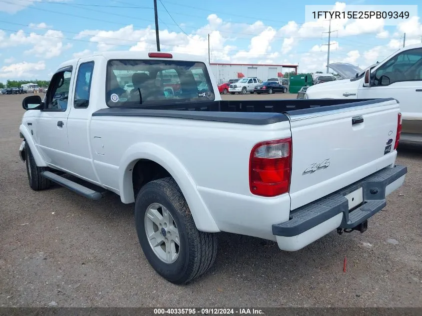 2005 Ford Ranger Edge/Xl/Xlt VIN: 1FTYR15E25PB09349 Lot: 40335795