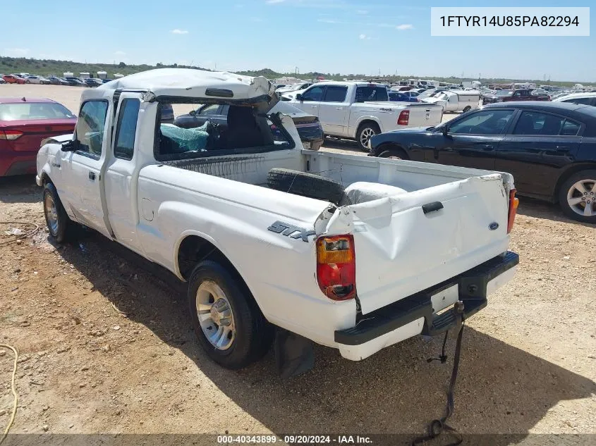 2005 Ford Ranger Edge/Stx/Xl/Xlt VIN: 1FTYR14U85PA82294 Lot: 40343899