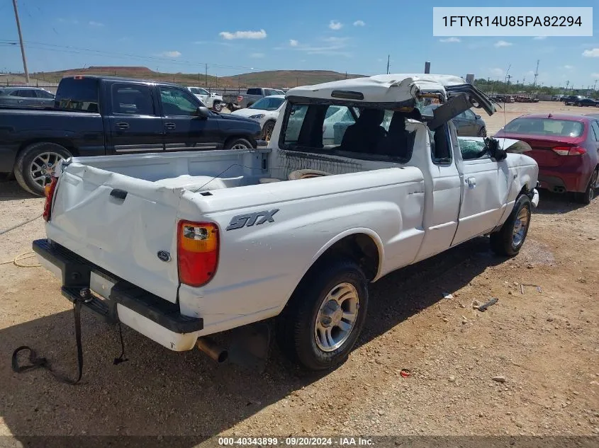 2005 Ford Ranger Edge/Stx/Xl/Xlt VIN: 1FTYR14U85PA82294 Lot: 40343899