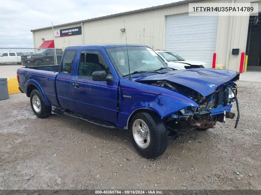 2005 Ford Ranger Edge/Stx/Xl/Xlt VIN: 1FTYR14U35PA14789 Lot: 40365784