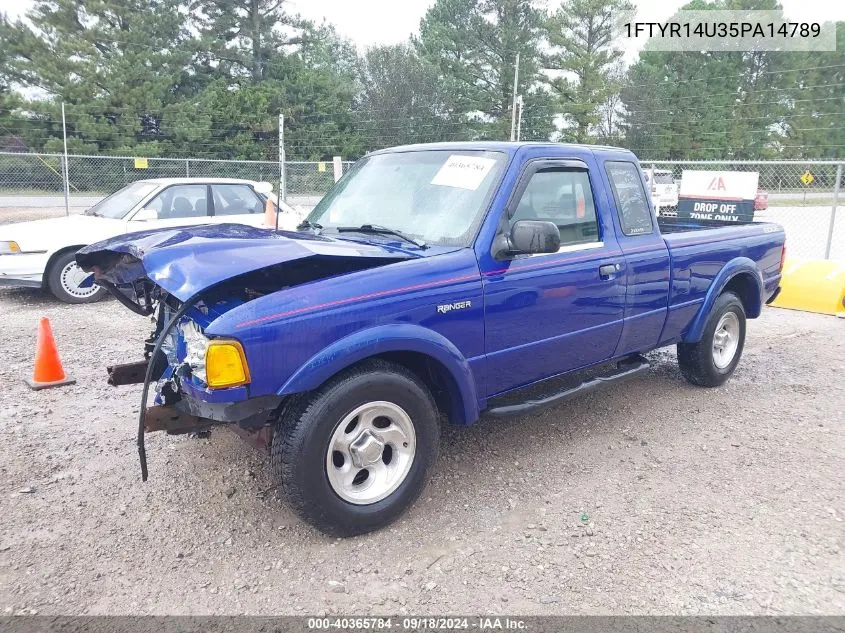 2005 Ford Ranger Edge/Stx/Xl/Xlt VIN: 1FTYR14U35PA14789 Lot: 40365784