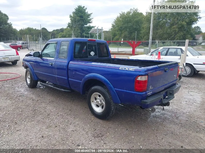 2005 Ford Ranger Edge/Stx/Xl/Xlt VIN: 1FTYR14U35PA14789 Lot: 40365784