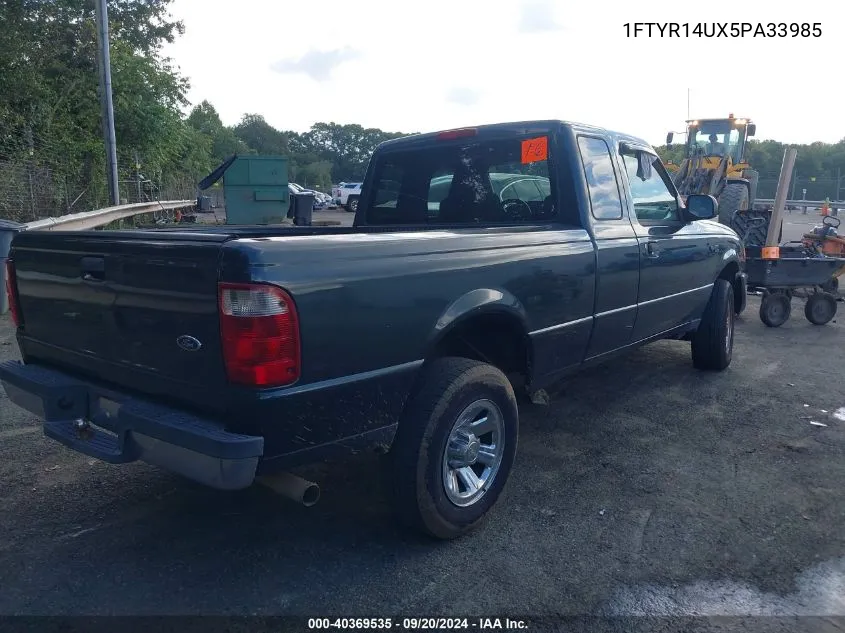 2005 Ford Ranger Edge/Stx/Xl/Xlt VIN: 1FTYR14UX5PA33985 Lot: 40369535