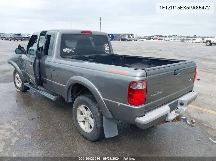 2005 Ford Ranger Edge/Xl/Xlt VIN: 1FTZR15EX5PA86472 Lot: 40423066