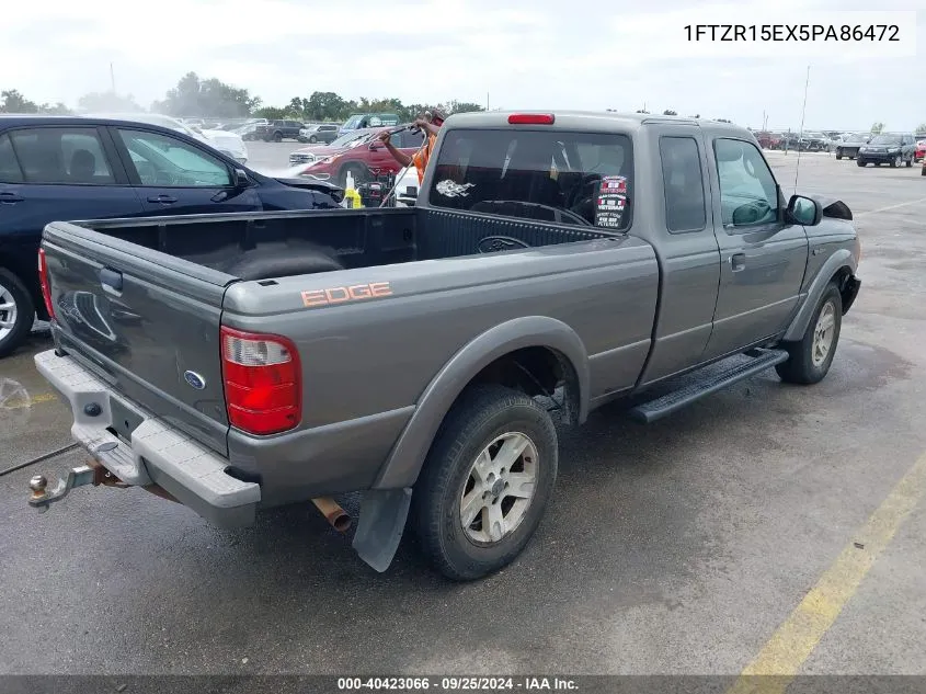 2005 Ford Ranger Edge/Xl/Xlt VIN: 1FTZR15EX5PA86472 Lot: 40423066