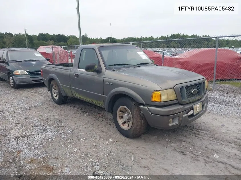 2005 Ford Ranger Edge/Stx/Xl/Xls/Xlt VIN: 1FTYR10U85PA05432 Lot: 40425669