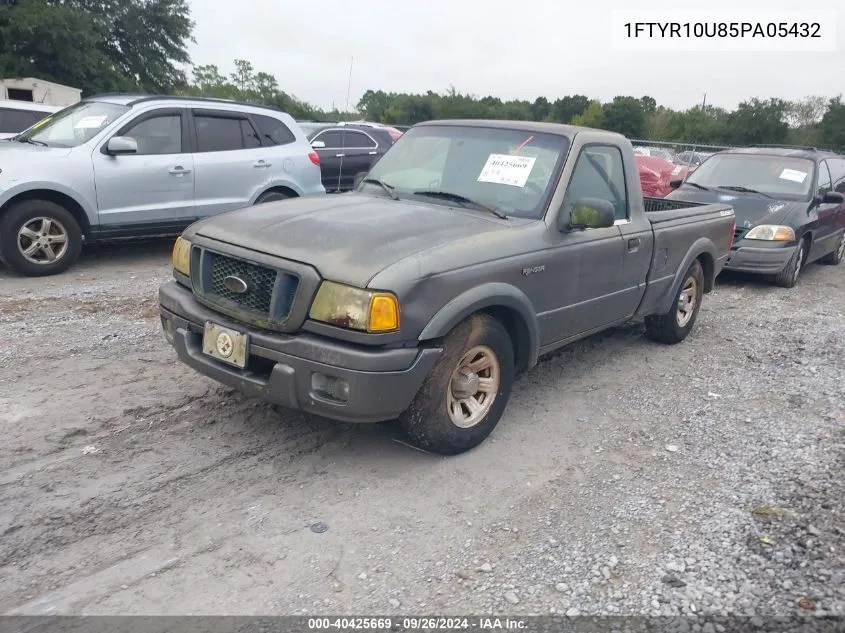 2005 Ford Ranger Edge/Stx/Xl/Xls/Xlt VIN: 1FTYR10U85PA05432 Lot: 40425669