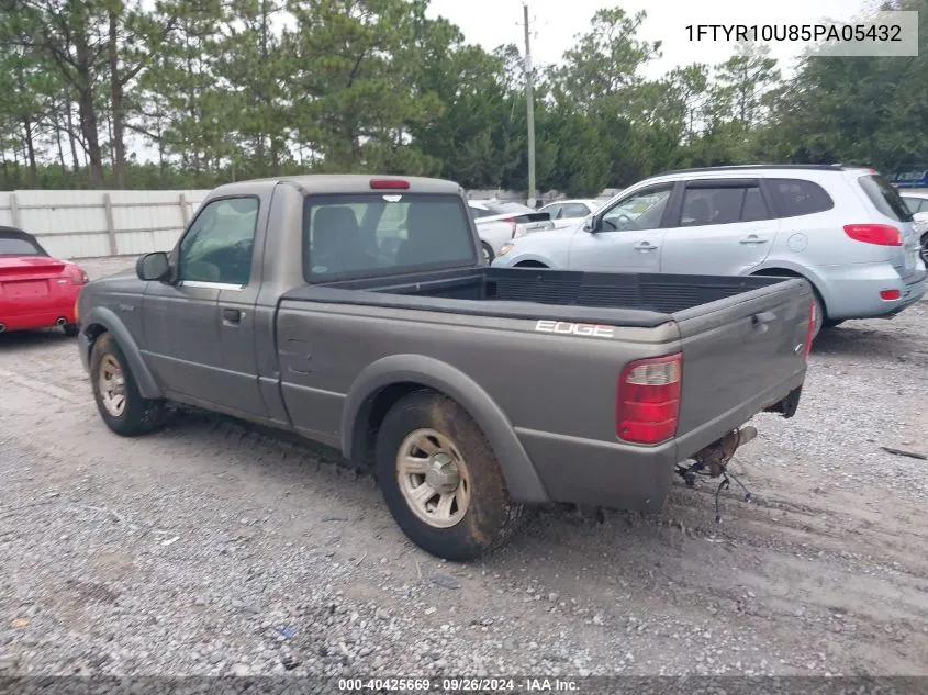 2005 Ford Ranger Edge/Stx/Xl/Xls/Xlt VIN: 1FTYR10U85PA05432 Lot: 40425669