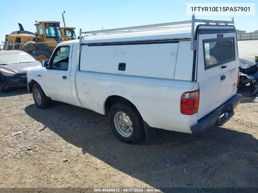 2005 Ford Ranger Xl/Xls VIN: 1FTYR10E15PA57901 Lot: 40450612