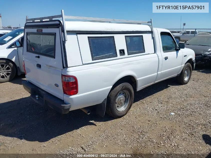 2005 Ford Ranger Xl/Xls VIN: 1FTYR10E15PA57901 Lot: 40450612