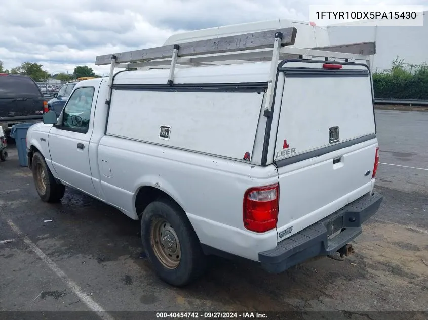 2005 Ford Ranger Xl/Xls/Xlt VIN: 1FTYR10DX5PA15430 Lot: 40454742