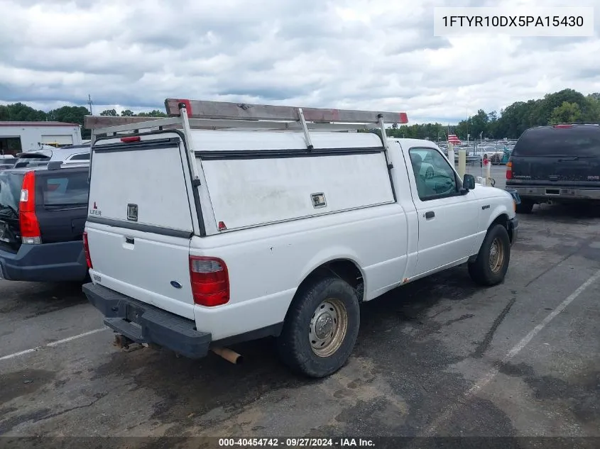 2005 Ford Ranger Xl/Xls/Xlt VIN: 1FTYR10DX5PA15430 Lot: 40454742