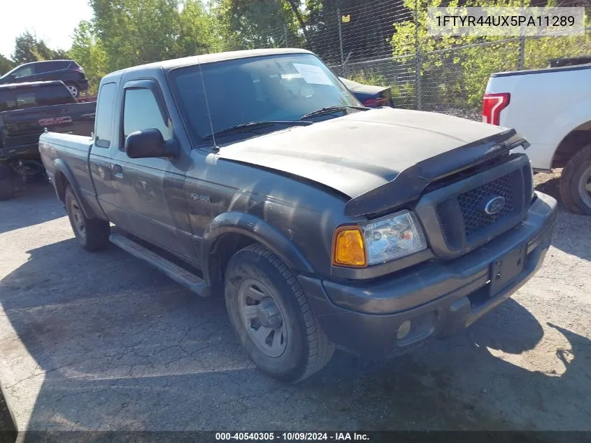 2005 Ford Ranger Edge/Stx/Xlt VIN: 1FTYR44UX5PA11289 Lot: 40540305