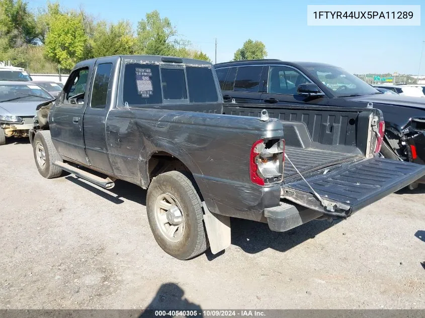 2005 Ford Ranger Edge/Stx/Xlt VIN: 1FTYR44UX5PA11289 Lot: 40540305