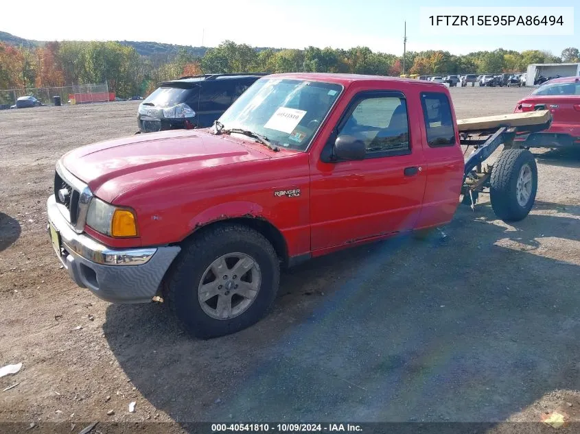 2005 Ford Ranger Edge/Xl/Xlt VIN: 1FTZR15E95PA86494 Lot: 40541810