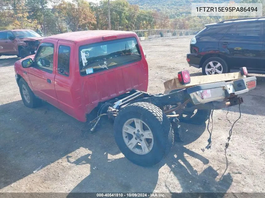 2005 Ford Ranger Edge/Xl/Xlt VIN: 1FTZR15E95PA86494 Lot: 40541810