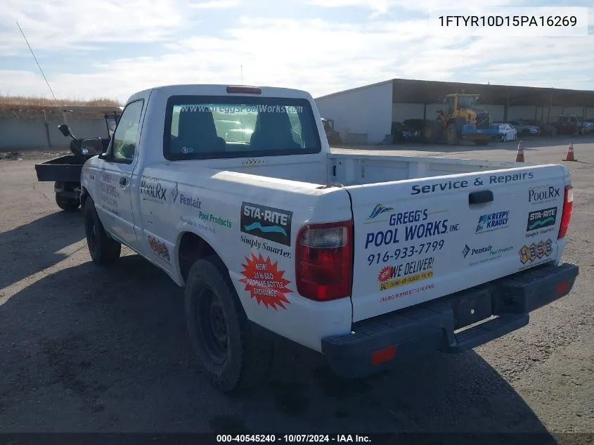 2005 Ford Ranger Xl/Xls/Xlt VIN: 1FTYR10D15PA16269 Lot: 40545240