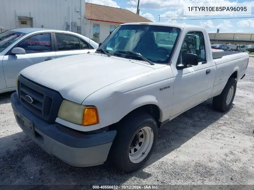 2005 Ford Ranger Xl/Xls VIN: 1FTYR10E85PA96095 Lot: 40556632