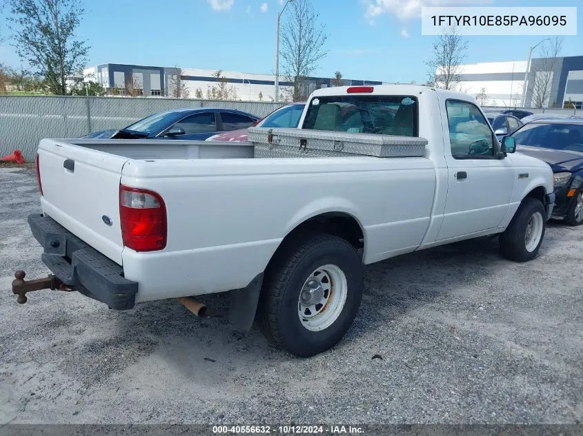 2005 Ford Ranger Xl/Xls VIN: 1FTYR10E85PA96095 Lot: 40556632