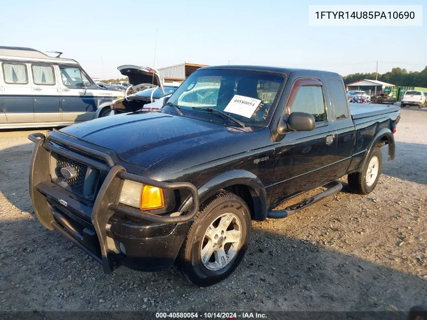 2005 Ford Ranger Edge/Stx/Xl/Xlt VIN: 1FTYR14U85PA10690 Lot: 40580054