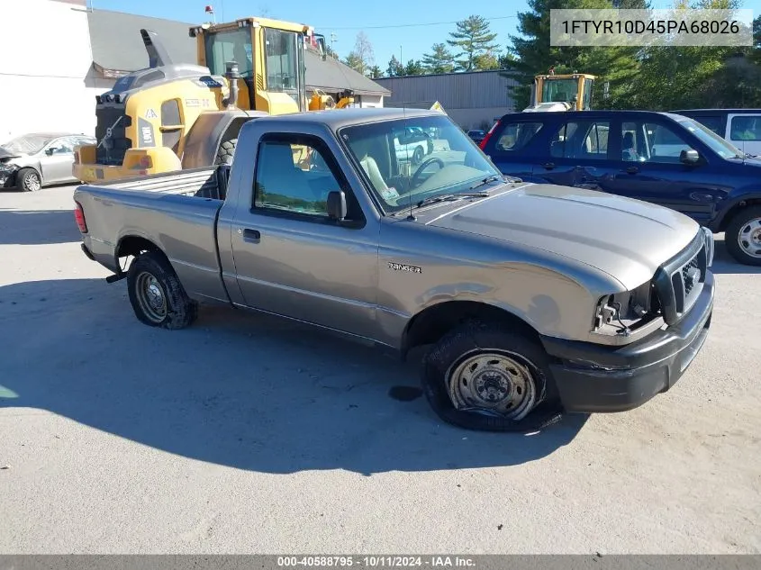 2005 Ford Ranger Xl/Xls/Xlt VIN: 1FTYR10D45PA68026 Lot: 40588795