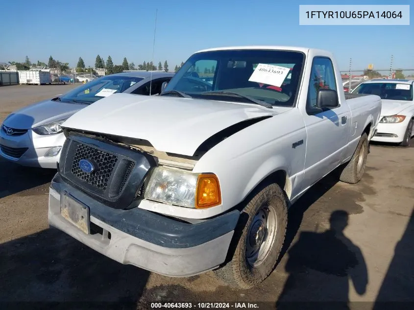 2005 Ford Ranger Edge/Stx/Xl/Xls/Xlt VIN: 1FTYR10U65PA14064 Lot: 40643693