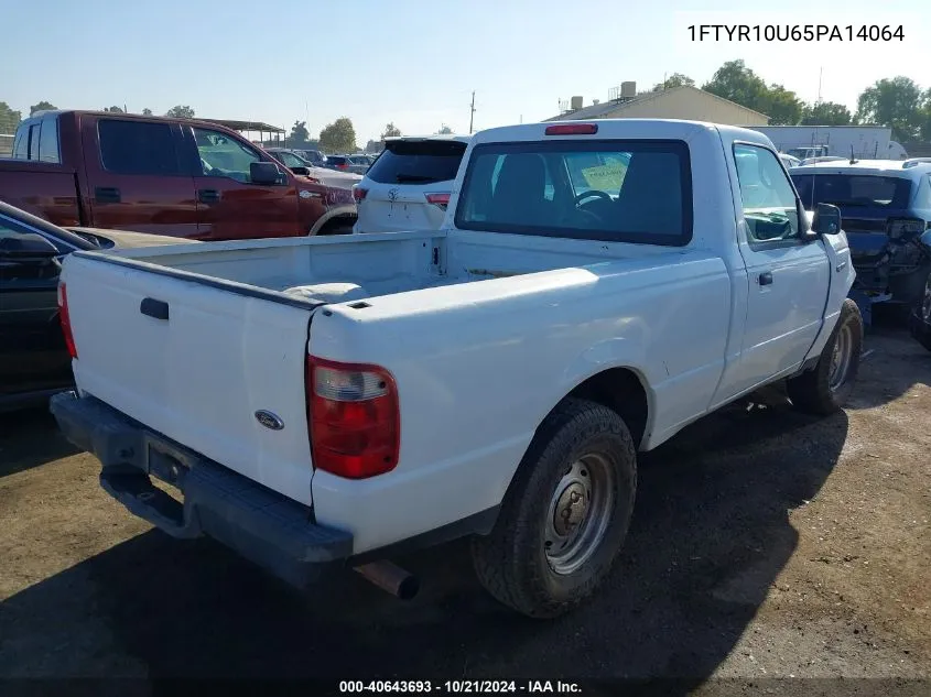 2005 Ford Ranger Edge/Stx/Xl/Xls/Xlt VIN: 1FTYR10U65PA14064 Lot: 40643693