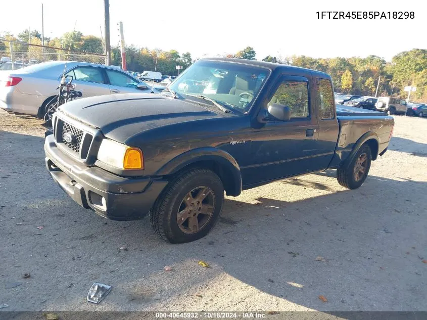 2005 Ford Ranger Edge/Fx4 Level Ii/Fx4 Off-Road/Xlt VIN: 1FTZR45E85PA18298 Lot: 40645932