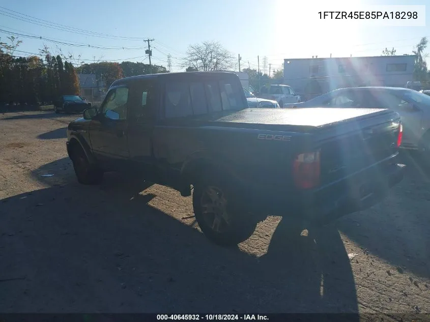 2005 Ford Ranger Edge/Fx4 Level Ii/Fx4 Off-Road/Xlt VIN: 1FTZR45E85PA18298 Lot: 40645932