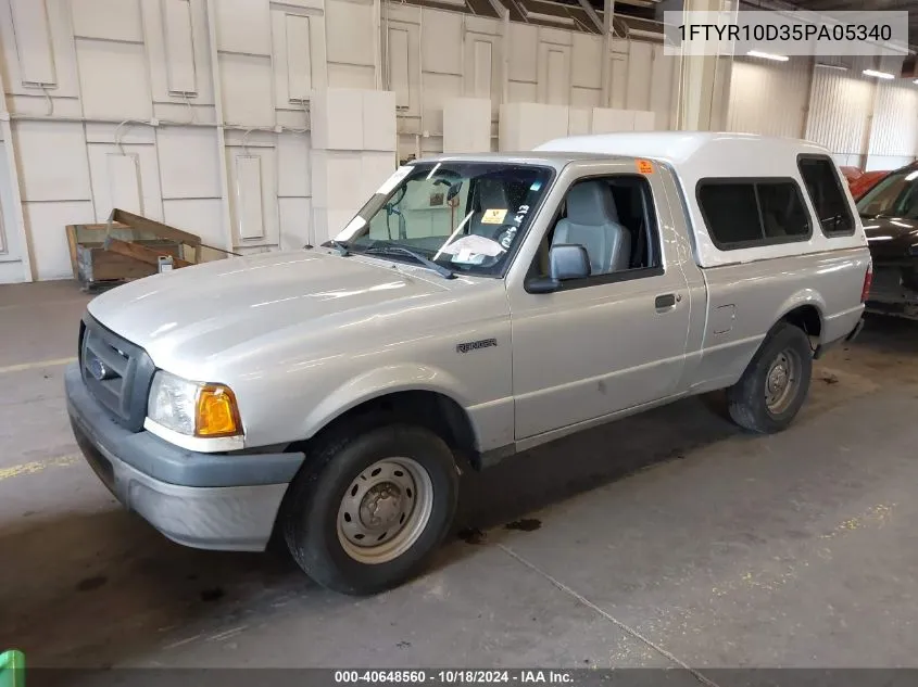 2005 Ford Ranger Xl/Xls/Xlt VIN: 1FTYR10D35PA05340 Lot: 40648560