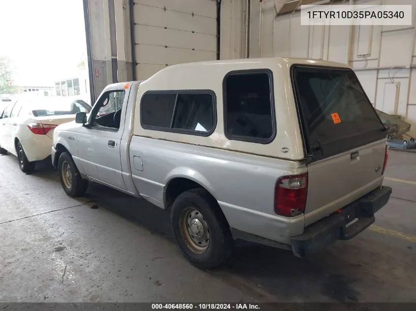 2005 Ford Ranger Xl/Xls/Xlt VIN: 1FTYR10D35PA05340 Lot: 40648560