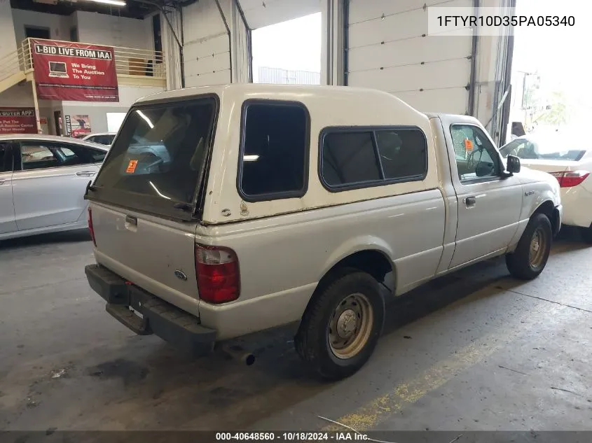 2005 Ford Ranger Xl/Xls/Xlt VIN: 1FTYR10D35PA05340 Lot: 40648560