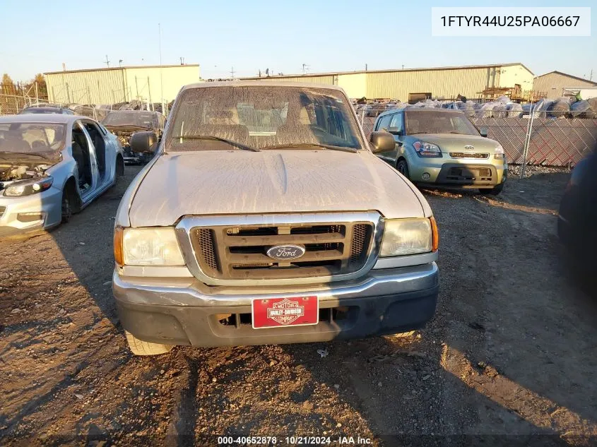 2005 Ford Ranger Edge/Stx/Xlt VIN: 1FTYR44U25PA06667 Lot: 40652878