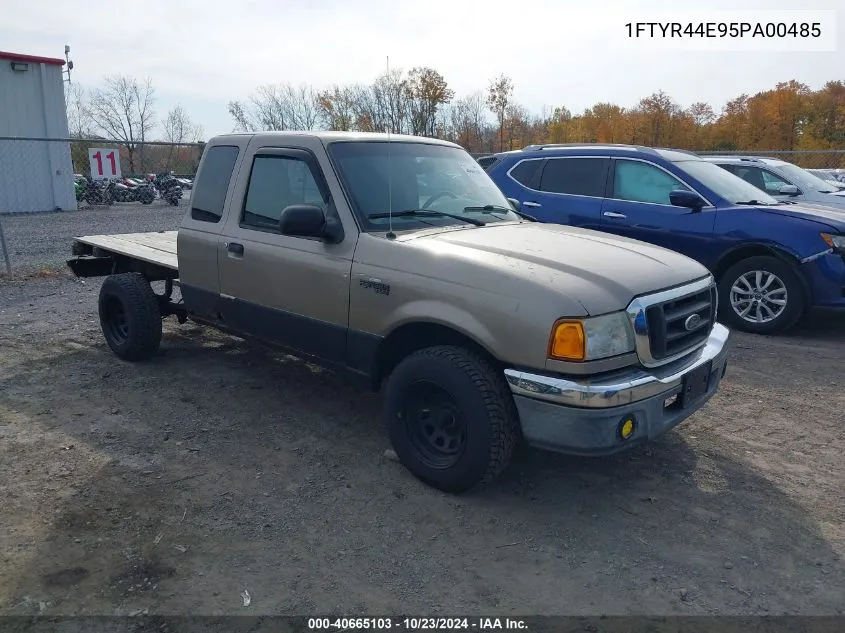 2005 Ford Ranger Edge/Stx/Xlt VIN: 1FTYR44E95PA00485 Lot: 40665103