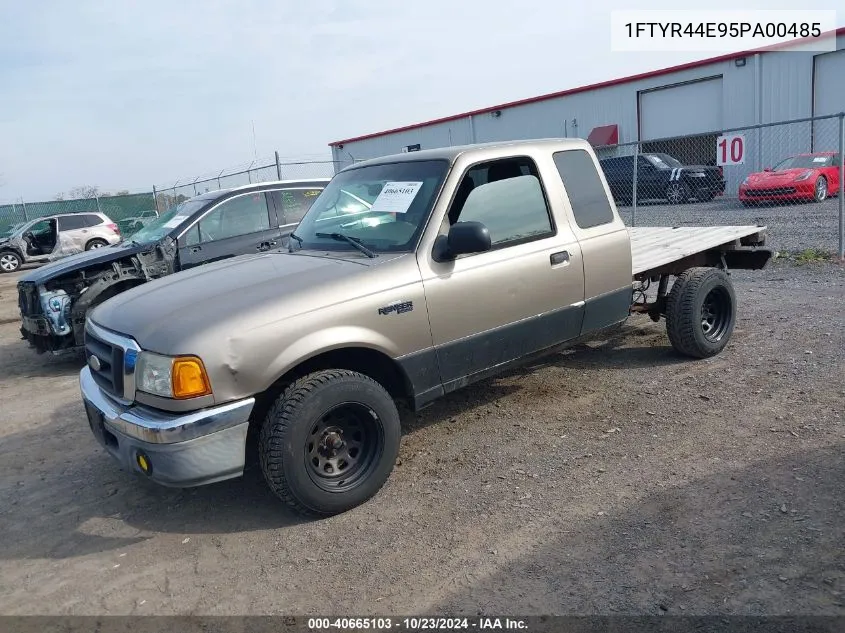 2005 Ford Ranger Edge/Stx/Xlt VIN: 1FTYR44E95PA00485 Lot: 40665103