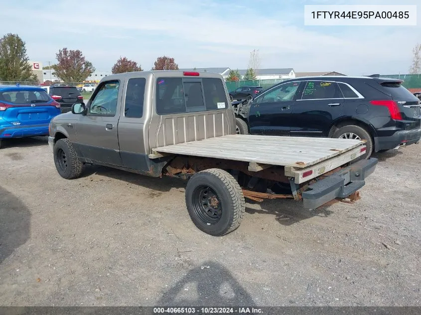 2005 Ford Ranger Edge/Stx/Xlt VIN: 1FTYR44E95PA00485 Lot: 40665103