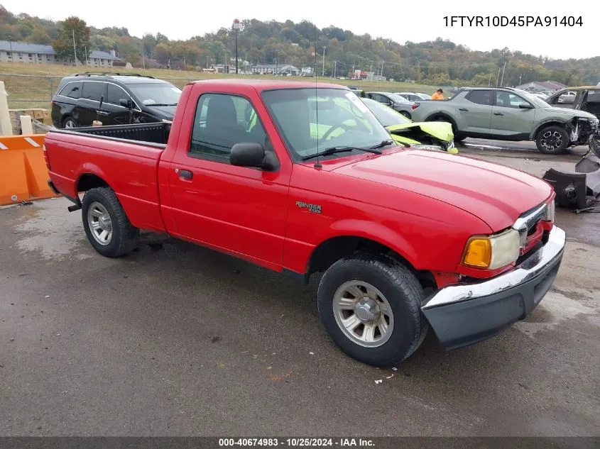 2005 Ford Ranger Xl/Xls/Xlt VIN: 1FTYR10D45PA91404 Lot: 40674983