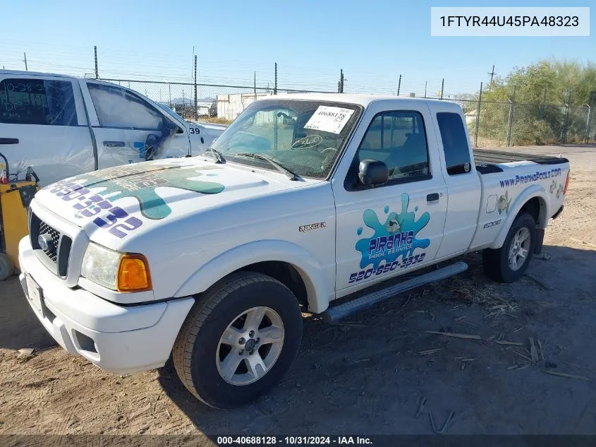 2005 Ford Ranger Edge/Stx/Xlt VIN: 1FTYR44U45PA48323 Lot: 40688128