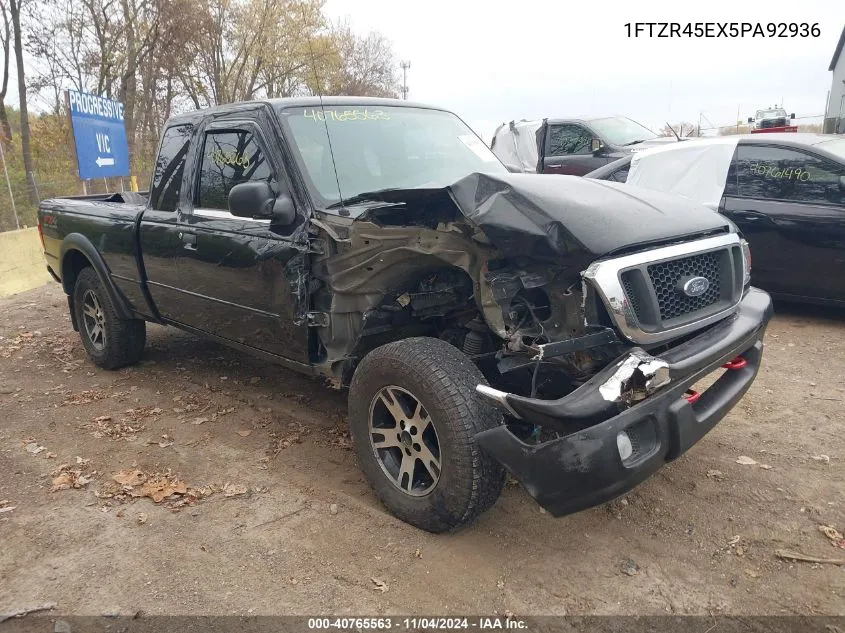 2005 Ford Ranger Edge/Fx4 Level Ii/Fx4 Off-Road/Xlt VIN: 1FTZR45EX5PA92936 Lot: 40765563