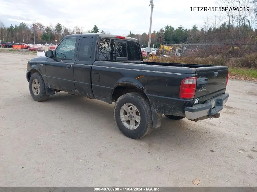 2005 Ford Ranger Edge/Fx4 Level Ii/Fx4 Off-Road/Xlt VIN: 1FTZR45E55PA96019 Lot: 40768780