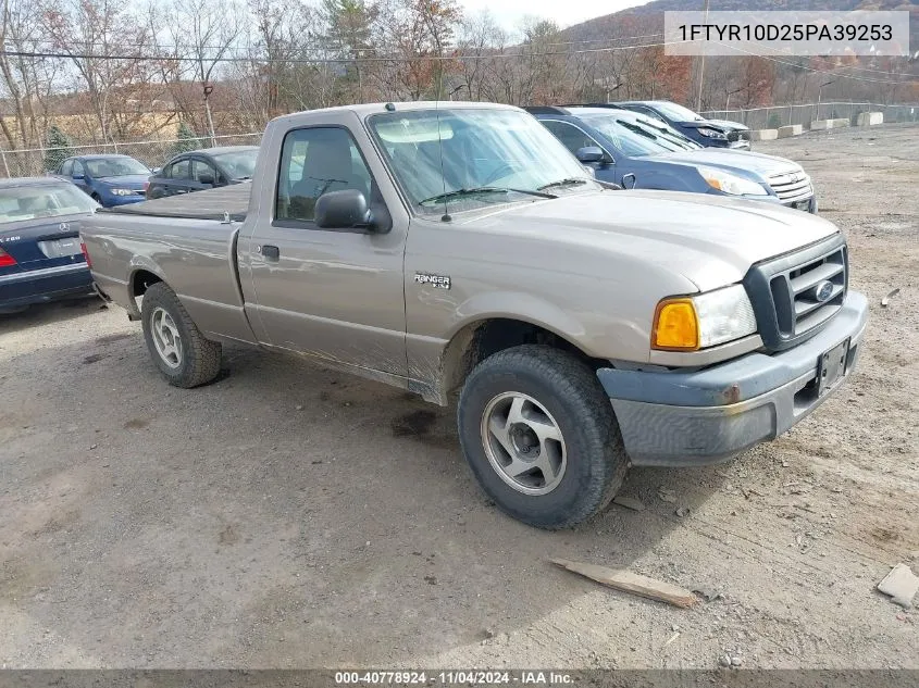 2005 Ford Ranger Xl/Xls/Xlt VIN: 1FTYR10D25PA39253 Lot: 40778924