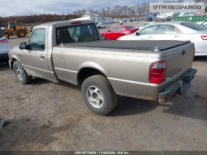 2005 Ford Ranger Xl/Xls/Xlt VIN: 1FTYR10D25PA39253 Lot: 40778924