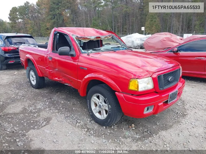 2005 Ford Ranger Edge/Stx/Xl/Xls/Xlt VIN: 1FTYR10U65PA65533 Lot: 40790582