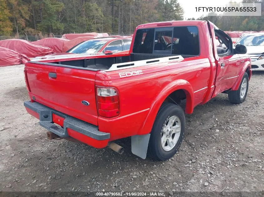 2005 Ford Ranger Edge/Stx/Xl/Xls/Xlt VIN: 1FTYR10U65PA65533 Lot: 40790582