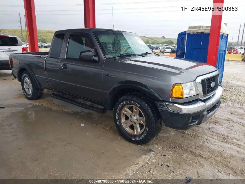 2005 Ford Ranger Edge/Fx4 Level Ii/Fx4 Off-Road/Xlt VIN: 1FTZR45E95PB00363 Lot: 40798060