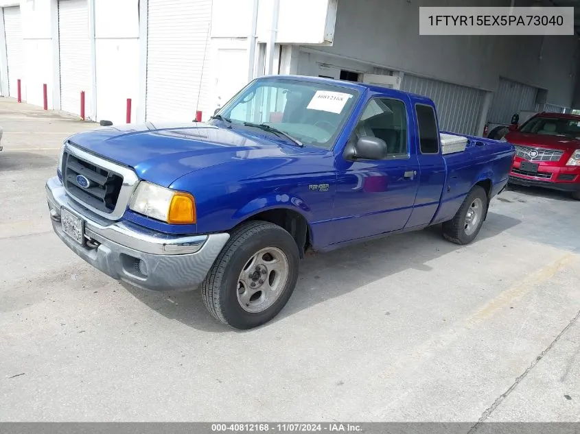 2005 Ford Ranger Edge/Xl/Xlt VIN: 1FTYR15EX5PA73040 Lot: 40812168