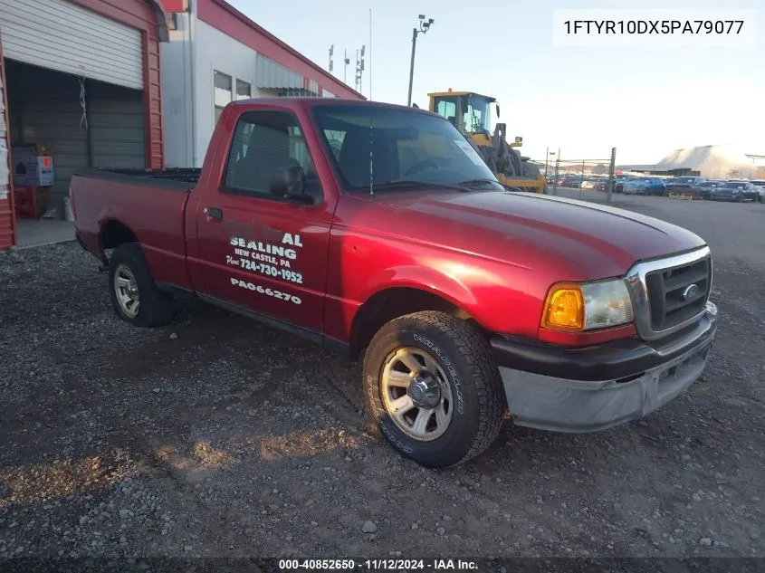 2005 Ford Ranger Xl/Xls/Xlt VIN: 1FTYR10DX5PA79077 Lot: 40852650