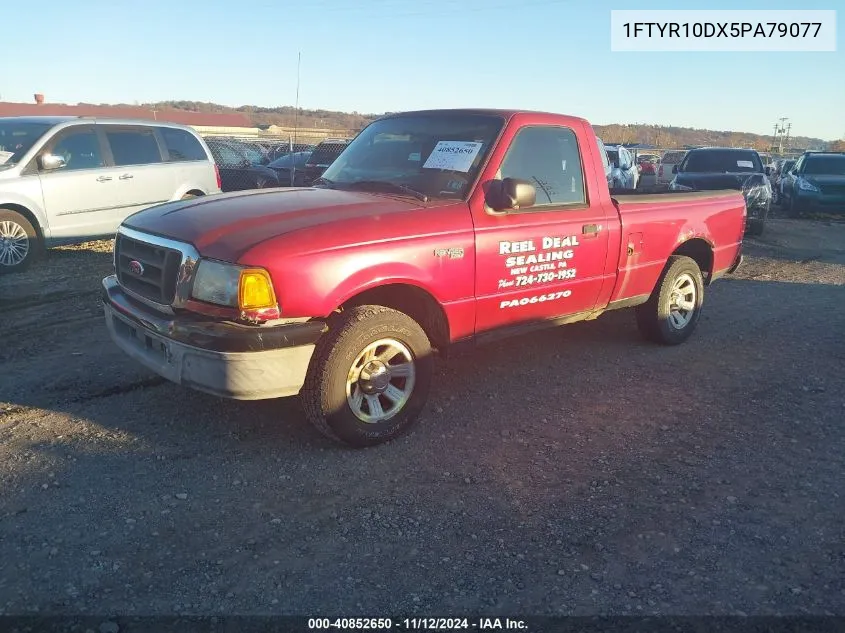 2005 Ford Ranger Xl/Xls/Xlt VIN: 1FTYR10DX5PA79077 Lot: 40852650