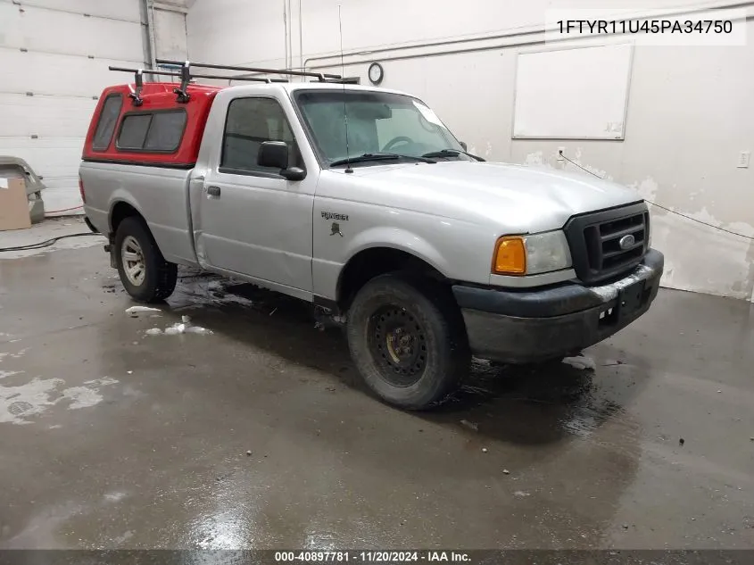 2005 Ford Ranger Edge/Xl/Xlt VIN: 1FTYR11U45PA34750 Lot: 40897781